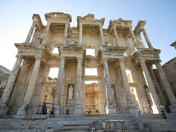 The ruins of the Library at Alexandria